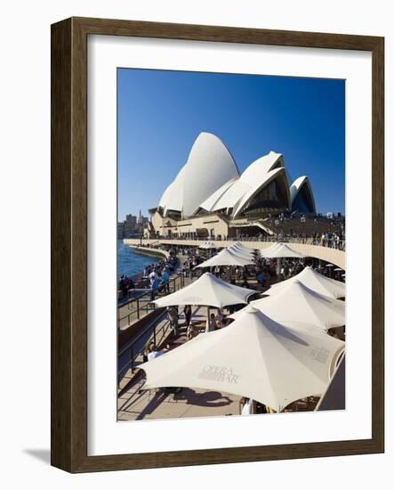 Sydney Opera House, UNESCO World Heritage Site, Sydney, New South Wales, Australia-Mark Mawson-Framed Photographic Print