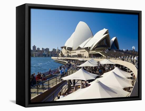 Sydney Opera House, UNESCO World Heritage Site, Sydney, New South Wales, Australia-Mark Mawson-Framed Stretched Canvas