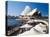 Sydney Opera House, UNESCO World Heritage Site, Sydney, New South Wales, Australia-Mark Mawson-Stretched Canvas