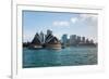 Sydney Opera House with Buildings at Circular Quay, Sydney, New South Wales, Australia-null-Framed Photographic Print