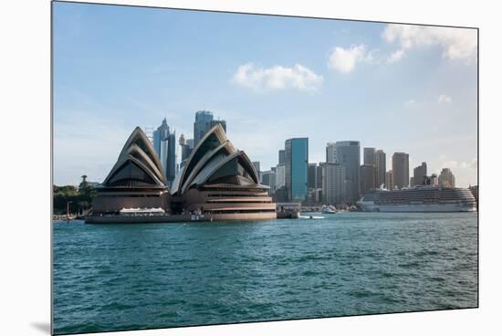 Sydney Opera House with Buildings at Circular Quay, Sydney, New South Wales, Australia-null-Mounted Premium Photographic Print