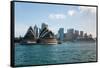 Sydney Opera House with Buildings at Circular Quay, Sydney, New South Wales, Australia-null-Framed Stretched Canvas