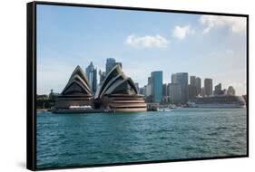 Sydney Opera House with Buildings at Circular Quay, Sydney, New South Wales, Australia-null-Framed Stretched Canvas