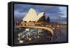 Sydney Opera House-Charles Bowman-Framed Stretched Canvas