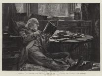 William Ewart Gladstone (1809-1898) English statesman, reading the Lesson in Hawarden Church-Sydney Prior Hall-Giclee Print