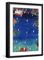 Sydney Sails-Ian Tremewen-Framed Giclee Print