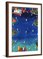 Sydney Sails-Ian Tremewen-Framed Giclee Print