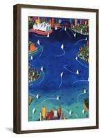 Sydney Sails-Ian Tremewen-Framed Giclee Print