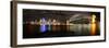 Sydney Skyline and Bridge at Night-23mosaic-Framed Photographic Print