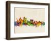 Sydney Skyline-Michael Tompsett-Framed Art Print