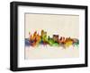 Sydney Skyline-Michael Tompsett-Framed Art Print