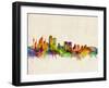 Sydney Skyline-Michael Tompsett-Framed Art Print