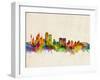 Sydney Skyline-Michael Tompsett-Framed Art Print