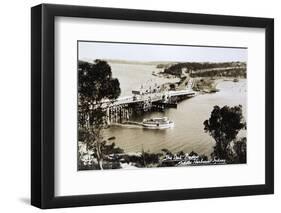 Sydney Spit Bridge, Middle Harbour, Sydney, New South Wales, Australia in 1924-null-Framed Photographic Print