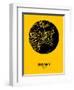 Sydney Street Map Yellow-NaxArt-Framed Art Print