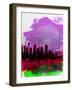 Sydney Watercolor Skyline 2-NaxArt-Framed Art Print