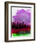 Sydney Watercolor Skyline 2-NaxArt-Framed Art Print