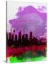 Sydney Watercolor Skyline 2-NaxArt-Stretched Canvas