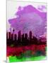 Sydney Watercolor Skyline 2-NaxArt-Mounted Art Print