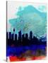 Sydney Watercolor Skyline-NaxArt-Stretched Canvas