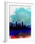 Sydney Watercolor Skyline-NaxArt-Framed Art Print