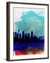 Sydney Watercolor Skyline-NaxArt-Framed Art Print