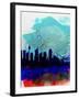 Sydney Watercolor Skyline-NaxArt-Framed Art Print