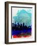 Sydney Watercolor Skyline-NaxArt-Framed Art Print