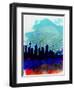 Sydney Watercolor Skyline-NaxArt-Framed Art Print