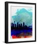 Sydney Watercolor Skyline-NaxArt-Framed Art Print