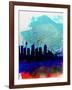 Sydney Watercolor Skyline-NaxArt-Framed Art Print