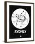 Sydney White Subway Map-NaxArt-Framed Art Print