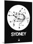 Sydney White Subway Map-NaxArt-Mounted Art Print