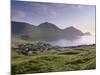 Sydrugota Village and Gotuvik Bay, Esturoy Island, Faroe Islands, Denmark, Europe-Patrick Dieudonne-Mounted Photographic Print