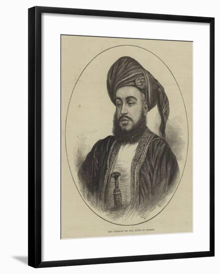 Syed Barghash Bin Said, Sultan of Zanzibar-null-Framed Giclee Print