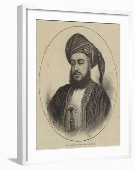 Syed Barghash Bin Said, Sultan of Zanzibar-null-Framed Giclee Print