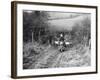 Syke Riding an Ariel 4 During the Inter Varsity Motor Cross Hill Climb, November 1931-null-Framed Photographic Print