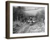 Syke Riding an Ariel 4 During the Inter Varsity Motor Cross Hill Climb, November 1931-null-Framed Photographic Print