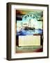 Sylt', Poster Advertising the Sylt Steamship Company, 1899-German School-Framed Giclee Print