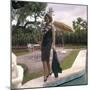 Sylva Koscina Posing Near a Swimming Pool-Marisa Rastellini-Mounted Photographic Print