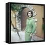 Sylva Koscina Wearing a Green Suit-Marisa Rastellini-Framed Stretched Canvas