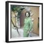 Sylva Koscina Wearing a Green Suit-Marisa Rastellini-Framed Photographic Print