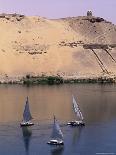 Three Feluccas on the River Nile, Aswan, Nubia, Egypt, North Africa, Africa-Sylvain Grandadam-Photographic Print