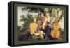 Sylvan Cellist-null-Framed Stretched Canvas