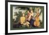 Sylvan Cellist-null-Framed Art Print