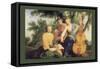 Sylvan Cellist-null-Framed Stretched Canvas