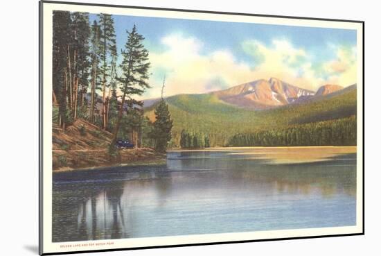 Sylvan Lake and Top Notch Peak-null-Mounted Art Print