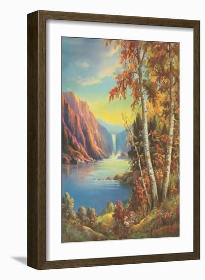 Sylvan Mountain Scene-Found Image Press-Framed Giclee Print