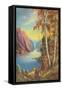 Sylvan Mountain Scene-Found Image Press-Framed Stretched Canvas