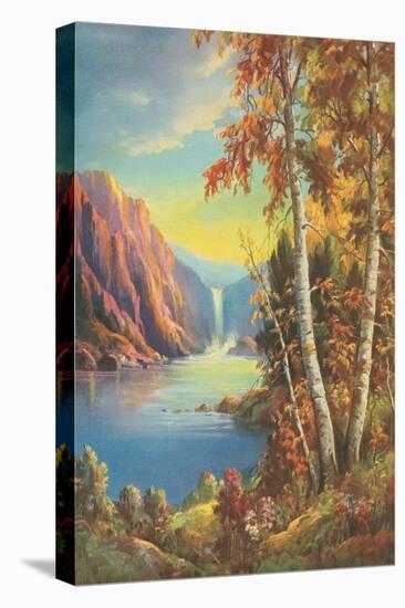 Sylvan Mountain Scene-Found Image Press-Stretched Canvas